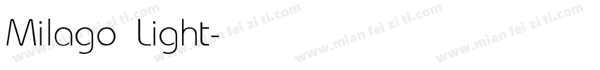 Milago Light字体转换